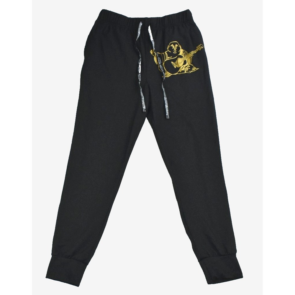 True Religion Loungewear Mens Sweatpants Size S Limited Edition Buddha Charcoal
